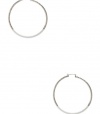 G by GUESS Color-Blocked Hoop Earrings, SILVER