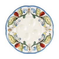 Fitz and Floyd Ricamo Egg Tray Fitz and Floyd Ricamo Egg Tray