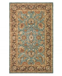 A choice color blue behind a myriad of intricate and vibrant floral medallions creates a simply elegant and rich Persian-inspired rug from Safavieh. Hand-tufted and woven from pure wool by experienced artisans in India, it makes a refined statement wherever placed. (Clearance) A choice color blue behind a myriad of intricate and vibrant floral medallions creates a simply elegant and rich Persian-inspired rug from Safavieh. Hand-tufted and woven from pure wool by experienced artisans in India, it makes a refined statement wherever placed. (Clearance)