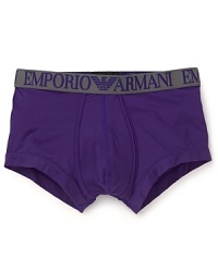 With a burst of dynamic color, these essential microfiber trunks are breathable, soft and stretchy for everyday wear. With a burst of dynamic color, these essential microfiber trunks are breathable, soft and stretchy for everyday wear.