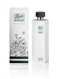 A brilliant opening of buoyant freesia, zest and green leaves yields to a tactile fusion of peony and magnolia. Sandalwood, musk and warm chocolate lend sensuousness to a base that proves as lingering as it is addictive. Glamorous magnolia celebrates in all its guises: radiant freshness, velvet petals and an enduring feminine sensuality. Glamour is assured. 6.7 oz. A brilliant opening of buoyant freesia, zest and green leaves yields to a tactile fusion of peony and magnolia. Sandalwood, musk and warm chocolate lend sensuousness to a base that proves as lingering as it is addictive. Glamorous magnolia celebrates in all its guises: radiant freshness, velvet petals and an enduring feminine sensuality. Glamour is assured. 6.7 oz.