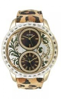 GUESS See-Thru with Filigree Dual Time Zone Wa GUESS See-Thru with Filigree Dual Time Zone Wa