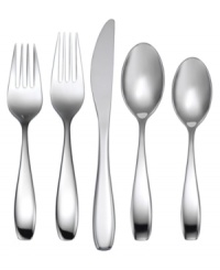 From casual brunch to holiday dinners, the Stafford Mirror flatware set is at home on any table. Featuring a sleek, fluid profile in heavy-gauge, top-quality stainless steel for timeless style and lasting durability. From casual brunch to holiday dinners, the Stafford Mirror flatware set is at home on any table. Featuring a sleek, fluid profile in heavy-gauge, top-quality stainless steel for timeless style and lasting durability.