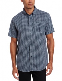 Nautica Men's Mini Glen Plaid Short Sleeve Woven Shirt Nautica Men's Mini Glen Plaid Short Sleeve Woven Shirt