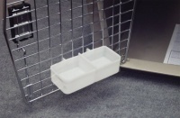 Petmate Kennel Water Cup, Double, White Petmate Kennel Water Cup, Double, White