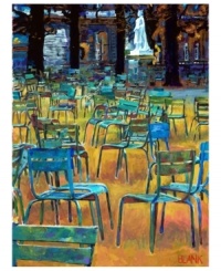 Have a seat. A sea of blue chairs invites you to relax and enjoy your surroundings. The size and vibrant hues lend this wall art to a variety of spaces, offering an easy way to redefine the living room, bedroom or den. Gallery-wrapped canvas creates a finished look without a frame. By Jerry Blank. Have a seat. A sea of blue chairs invites you to relax and enjoy your surroundings. The size and vibrant hues lend this wall art to a variety of spaces, offering an easy way to redefine the living room, bedroom or den. Gallery-wrapped canvas creates a finished look without a frame. By Jerry Blank.
