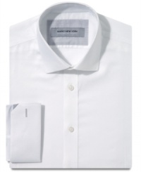 Add a whole new dimension to your dress wardrobe with this textured slim-fit shirt from Marc New York. Add a whole new dimension to your dress wardrobe with this textured slim-fit shirt from Marc New York.