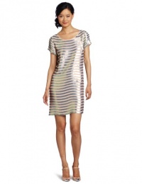 French Connection Women's Fast Eden Sequin Dress, Pink, 2