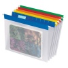 Pendaflex 55708 Easyview Poly Hanging Folders, 1/5 Cut Asstd Top Color Bar/Tabs, Letter, 25/Bx