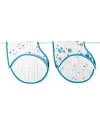 From Aden + Anais, a soft absorbent bib rendered in bold prints. From Aden + Anais, a soft absorbent bib rendered in bold prints.