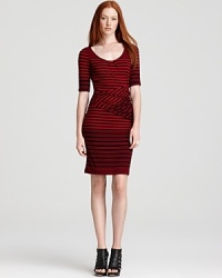 Earn your style stripes in this versatile, day-to-night dress from Sanctuary. Artful draping ensures a flattering silhouette. Earn your style stripes in this versatile, day-to-night dress from Sanctuary. Artful draping ensures a flattering silhouette.