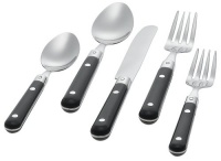 Ginkgo Le Prix 20-Piece Stainless Steel Flatware Set, Black, Service for 4 Ginkgo Le Prix 20-Piece Stainless Steel Flatware Set, Black, Service for 4