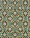 Granville Rugs Monterey Indoor/Outdoor Area Rug, Blue/Cream/Brown, 6' 7 x 9' 6