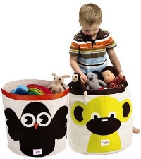 3 Sprouts Organic Storage Bin, Monkey