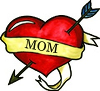 I Love Mom Heart Temporary Tattoo Pack - 6 Tattoos per Pack I Love Mom Heart Temporary Tattoo Pack - 6 Tattoos per Pack
