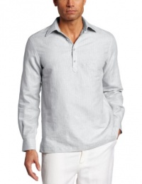 Perry Ellis Men's Long Sleeve Herringbone Stripe Woven Shirt Perry Ellis Men's Long Sleeve Herringbone Stripe Woven Shirt