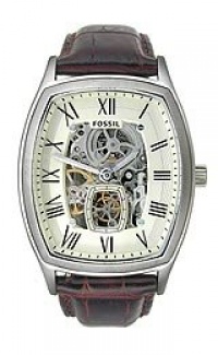 Fossil Ansel Automatic Leather Watch - Brown Fossil Ansel Automatic Leather Watch - Brown