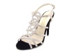 E! Live From the Red Carpet Shoes E0016 Evening Sandals Nude Satin 8 M