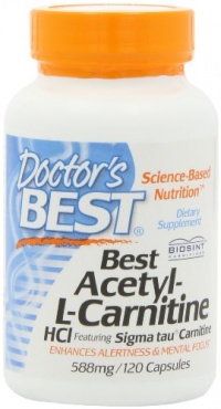 Doctor's Best Best Acetyl L-carnitine Featuring Sigma Tau Carnitine (588 mg), Capsules, 120-Count Doctor's Best Best Acetyl L-carnitine Featuring Sigma Tau Carnitine (588 mg), Capsules, 120-Count