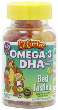 L'il Critters Omega-3 Vitamin Gummy Fish, 60 Count (Pack of 2) L'il Critters Omega-3 Vitamin Gummy Fish, 60 Count (Pack of 2)