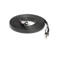Griffin Technology GC17094 Auxiliary Audio Flat Cable 6 feet (Dark Gray) Griffin Technology GC17094 Auxiliary Audio Flat Cable 6 feet (Dark Gray)