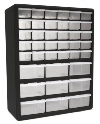 HOMAK HA01039001 39-Drawer Plastic Parts Organizer HOMAK HA01039001 39-Drawer Plastic Parts Organizer