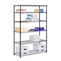 Honey-Can-Do SHF-01911 6-Tier Adjustable Shelving System, 18-Inch by 48-Inch by 72-Inch, Black Honey-Can-Do SHF-01911 6-Tier Adjustable Shelving System, 18-Inch by 48-Inch by 72-Inch, Black