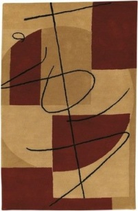 Surya HST-3005 Naya Burgundy 5-Feet 9-Inch Round Area Rug Surya HST-3005 Naya Burgundy 5-Feet 9-Inch Round Area Rug