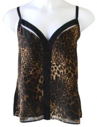 Baby Phat Plus Size Women's Leopard Animal Print Cami Top (2X Plus, Brown Multi-Color) Baby Phat Plus Size Women's Leopard Animal Print Cami Top (2X Plus, Brown Multi-Color)