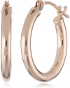 Duragold 14k Gold Hoop Earrings (0.59 Diameter)