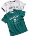 GUESS Kids Baby Boy GUESS Kids INC Screen Tee (12-24M), WHITE (18M)