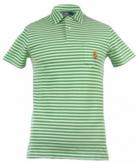 Polo Ralph Lauren Men's Classic Fit Striped Polo Shirt (Medium, Green) Polo Ralph Lauren Men's Classic Fit Striped Polo Shirt (Medium, Green)