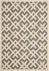 Safavieh CY6915-236-4 Courtyard Collection Grey and Ivory Indoor/Outdoor Area Rug, 4-Feet by 5-Feet 7-Inch Safavieh CY6915-236-4 Courtyard Collection Grey and Ivory Indoor/Outdoor Area Rug, 4-Feet by 5-Feet 7-Inch