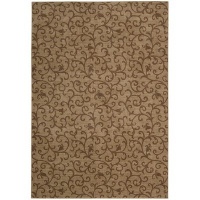 Nourison Zanibar Dark Chocolate 3.6-Feet by 5.6-Feet Polyacrylic Area Rug Nourison Zanibar Dark Chocolate 3.6-Feet by 5.6-Feet Polyacrylic Area Rug