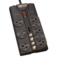 Tripp Lite TLP810SAT Surge Protector 120V 8 Outlet RJ11 Coax 10ft Cord 3240 Joule Tripp Lite TLP810SAT Surge Protector 120V 8 Outlet RJ11 Coax 10ft Cord 3240 Joule