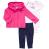 Carters Precious Pink I Love Daddy Cardigan Set FUCHSIA 9 Mo