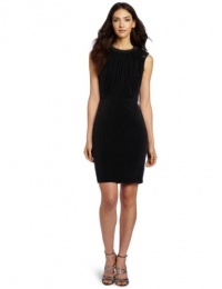 Robert Rodriguez Women's Shirred Beaded Pencil Dress Robert Rodriguez Women's Shirred Beaded Pencil Dress