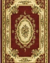 Safavieh LNH218C Lyndhurst Collection Area Rug, 8-Feet 11-Inch by 12-Feet, Red and Ivory