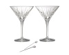 Reed & Barton Soho Martini Set of 2 with Olive Picks