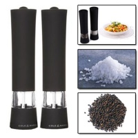 Cole & Mason Victoria Electronic Motorised One Touch Precision Gourmet Sea Salt & Pepper Peppercorn Grinder Shaker Mill Mills 210mm Kitchen Utensil Gift Set (Black) Cole & Mason Victoria Electronic Motorised One Touch Precision Gourmet Sea Salt & Pepper Peppercorn Grinder Shaker Mill Mills 210mm Kitchen Utensil Gift Set (Black)