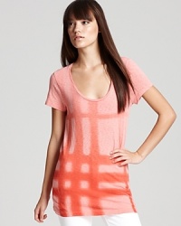 Add some edge to your everyday with this Burberry Brit tee touting a graphic check motif atop a relaxed cotton silhouette for a dose of downtown cool. Add some edge to your everyday with this Burberry Brit tee touting a graphic check motif atop a relaxed cotton silhouette for a dose of downtown cool.