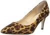 Diane von Furstenberg Women's Anette 70 New Dress Pump,Camel Leopard Haircalf Print,5.5 M US