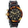 Nixon 42-20 Chrono Watch All Black/Tortoise, One Size [Watch] Nixon