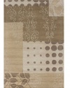 Rizzy Home PR0269 Pandora 3-Feet by 5-Feet Area Rug, Beige