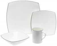 Mikasa Couture Platinum 4-Piece Place Setting, Service for 1 Mikasa Couture Platinum 4-Piece Place Setting, Service for 1
