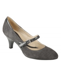 Mary Janes are a la mode this season, and Naturalizer's pointed-toe Driven pumps are no exception! The low heel makes them wearable and comfortable, while an adjustable buckle closure on the vamp adds support. Available in black, gray, taupe and red. Mary Janes are a la mode this season, and Naturalizer's pointed-toe Driven pumps are no exception! The low heel makes them wearable and comfortable, while an adjustable buckle closure on the vamp adds support. Available in black, gray, taupe and red.