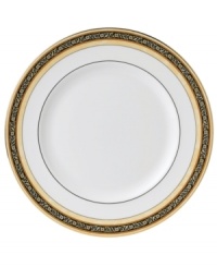 In 18th century England, Josiah Wedgwood, creator of the world famous Wedgwood ceramic ware, established a tradition of outstanding craftsmanship and artistry which continues today. The exotic India dinner plates present a pattern of exquisitely detailed, diminutive florals on a yellow and deep blue band against pure white bone china. In 18th century England, Josiah Wedgwood, creator of the world famous Wedgwood ceramic ware, established a tradition of outstanding craftsmanship and artistry which continues today. The exotic India dinner plates present a pattern of exquisitely detailed, diminutive florals on a yellow and deep blue band against pure white bone china.