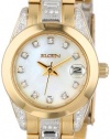 Elgin Women's EG714 Austrian Crystal Accented Gold-Tone Classic Watch