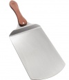 Outset QZ10 Stainless-Steel Pizza Peel with Rosewood Handle
