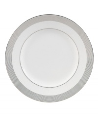 Romance weds modern sensibility in bridal designer Vera Wang's exquisite dinnerware and dishes collaboration with Wedgwood. Echoing the decorative touches that transform a bridal gown, Grosgrain's pure white bone china is adorned with a border of textured platinum ribbon. Romance weds modern sensibility in bridal designer Vera Wang's exquisite dinnerware and dishes collaboration with Wedgwood. Echoing the decorative touches that transform a bridal gown, Grosgrain's pure white bone china is adorned with a border of textured platinum ribbon.